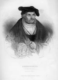 Frederick III, Elector of Saxony, (1463-1525).Artist: H Robinson