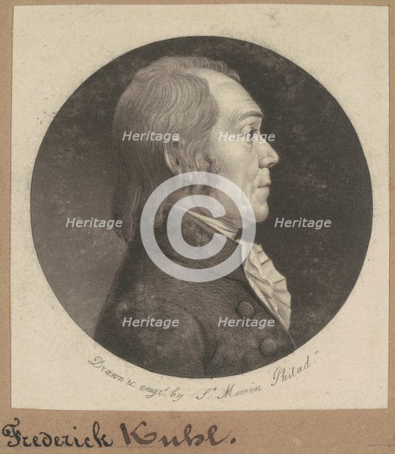 Frederick Kuhl, 1802. Creator: Charles Balthazar Julien Févret de Saint-Mémin.
