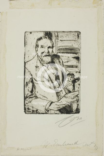 Frederick Keppel II, 1898. Creator: Anders Leonard Zorn.