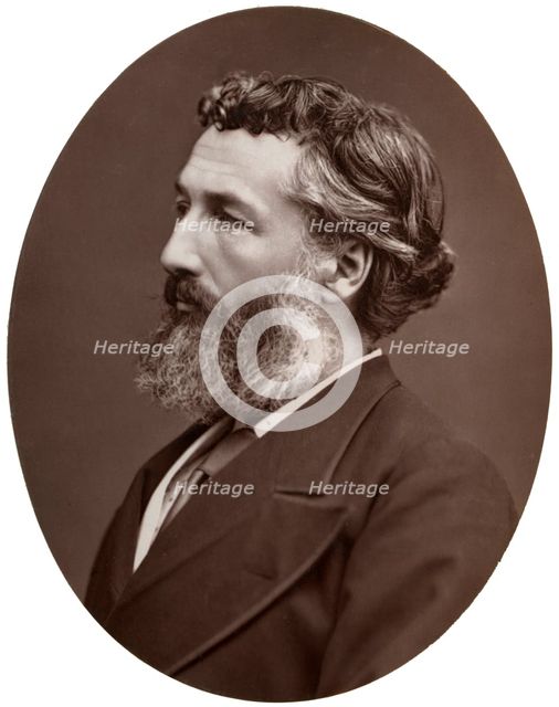 Frederick Leighton, British artist and Royal Academician, 1877.Artist: Lock & Whitfield