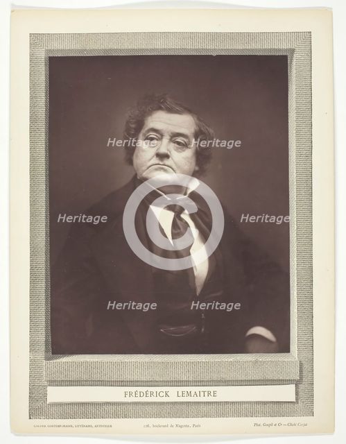 Frédérick Lemaître (French actor and playwright, 1800-1976), c. 1876. Creator: Etienne Carjat.