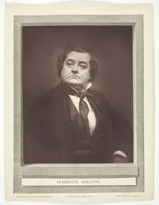 Frédérick Lemaître (French actor and playwright, 1800-1976), c. 1876. Creator: Etienne Carjat