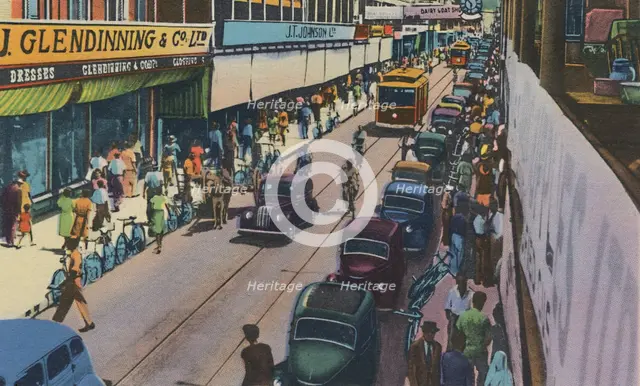 'Frederick Street, Port of Spain, Trinidad, B.W.I.', c1940s. Creator: Unknown.