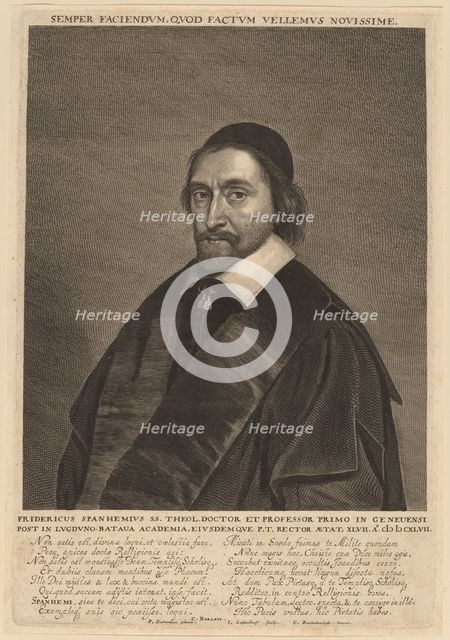 Frederick Spanheim. Creator: Jonas Suyderhoef.