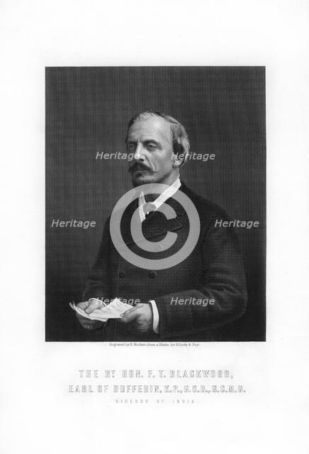 Frederick Temple Blackwood, Earl of Dufferin, British public servant, 1893.Artist: E Stodart