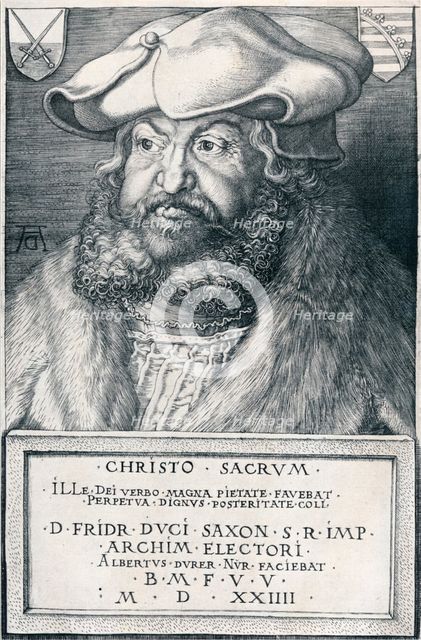 'Frederick the Wise, Elector of Saxony', 1524 (1906).  Artist: Albrecht Durer.