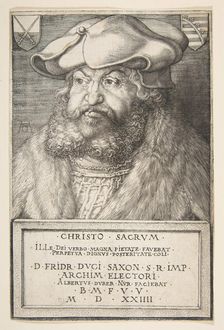 Frederick the Wise, Elector of Saxony, 1524. Creator: Albrecht Durer
