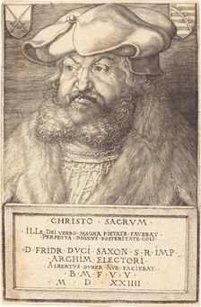 Frederick the Wise, Elector of Saxony, 1524. Creator: Albrecht Durer
