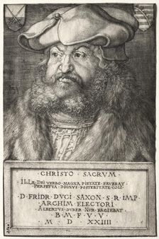 Frederick the Wise, Elector of Saxony, 1524. Creator: Albrecht Dürer (German, 1471-1528)
