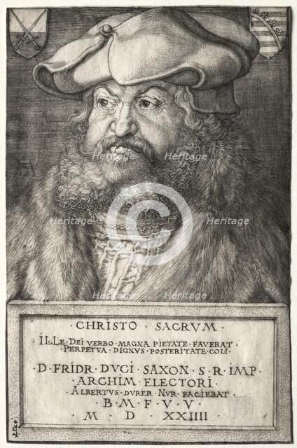 Frederick the Wise, Elector of Saxony, 1524. Creator: Albrecht Dürer (German, 1471-1528).