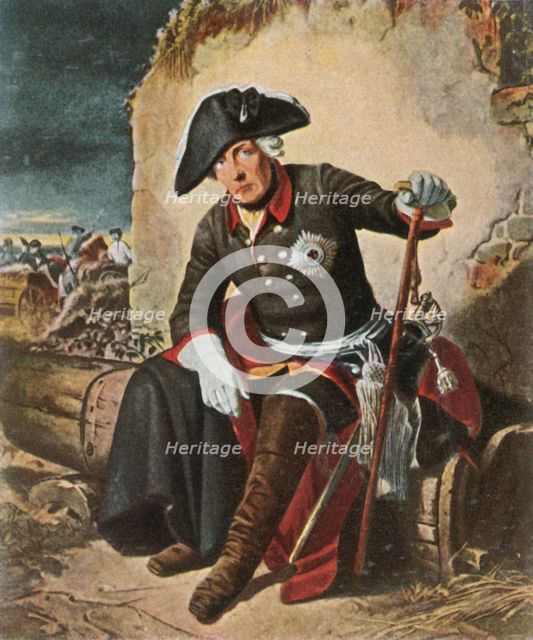 Frederick the Great after the Battle of Kolín, 18 June 1757, (1936).  Creator: Unknown.