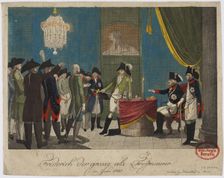 Frederick the Great as Freemason in 1740. Artist: Anonymous