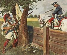 Frederick the Great escapes danger through quick thinking, 1758, (1936). Creator: Unknown