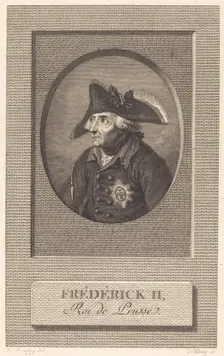 Frederick the Great, King of Prussia. Creator: Nicolas Delaunay