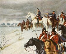 Frederick the Great on the hill at Borna during the Battle of Leuthen, 5 December 1757, (1936). Creator: Unknown
