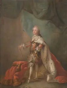 Frederick V, 1723-66, King of Denmark and Norway, mid-late 18th century. Creator: Workshop of Carl Gustaf Pilo