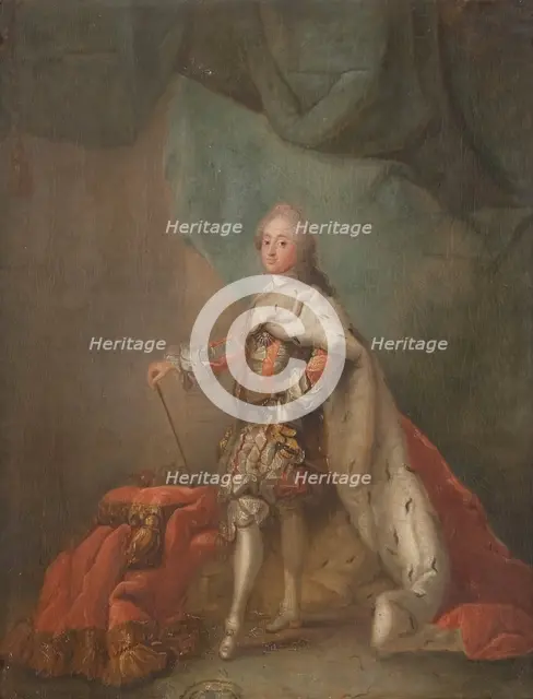 Frederick V, 1723-66, King of Denmark and Norway, mid-late 18th century. Creator: Workshop of Carl Gustaf Pilo.