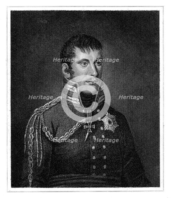 Frederick William III, King of Prussia, 1815.Artist: A Wheltier