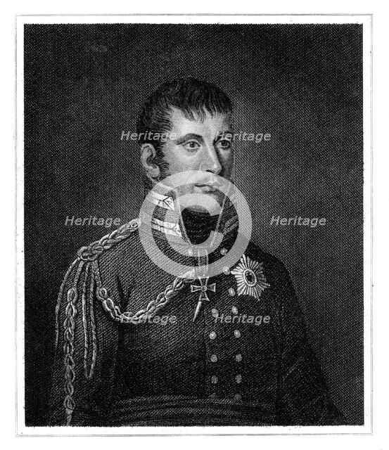 Frederick William III, King of Prussia, 1815.Artist: A Wheltier