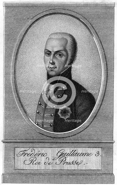 Frederick William III, King of Prussia, 19th century. Artist: Unknown
