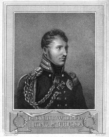 Frederick William III, King of Prussia, 19th century.Artist: Blood