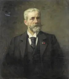 Frederik Daniël Otto Obreen (1840-96). Hoofddirecteur van het Rijksmuseum, Amsterdam, 1883-1896. Creator: Thérèse Schwartze
