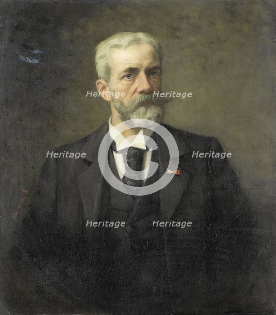 Frederik Daniël Otto Obreen (1840-96). Hoofddirecteur van het Rijksmuseum, Amsterdam, 1883-1896. Creator: Thérèse Schwartze.