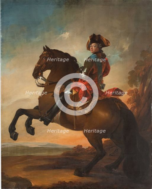 Frederik V on Horseback, 1754. Creator: Carl Gustaf Pilo.