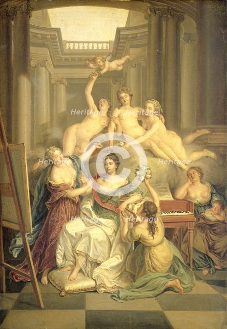 Frederika Sophia Wilhelmina of Prussia (1751-1820), 1760-1790. Creator: Benjamin Samuel Bolomey.