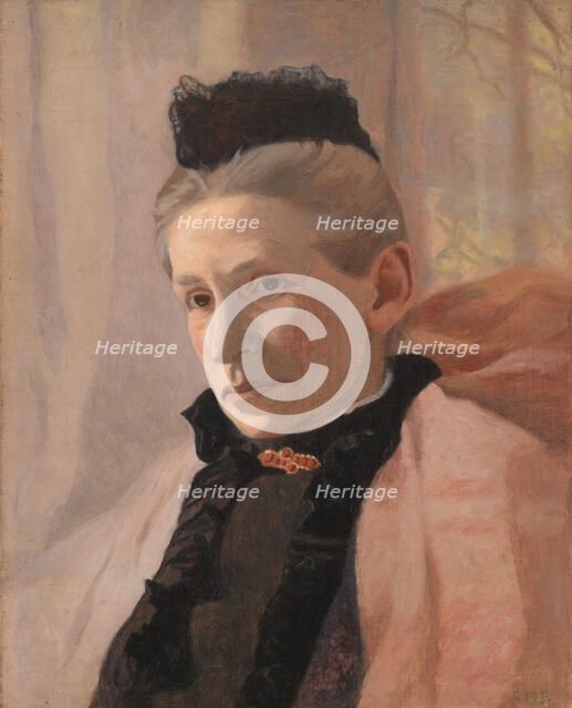 Frederikke von Scholten, née Arendrup, the Artist's Mother-in-Law, 1898-1902. Creator: Christian Mourier-Petersen.