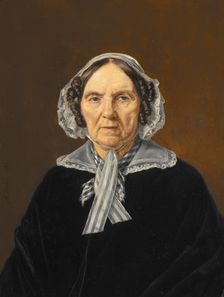 Frederikke Eleonora Cathrine Rørby, née de Stockfleth (1773-1851).1848. Creator: Martinus Rorbye