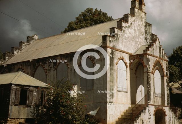 Frederiksted, Saint Croix, Virgin Islands ... church, 1941. Creator: Jack Delano.