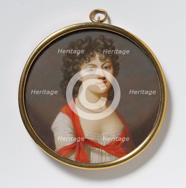 Fredrica Charlotta (Lolotte) Forsberg, 1766-1840, married Stenbock, Countess, lady in waiting, 1799. Creator: Giovanni Domenico Bossi.