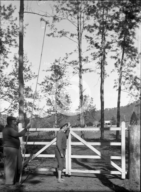 Fredrick George Walker & unknown boy, c1900s. Creator: Robert Augustus Henry L'Estrange.