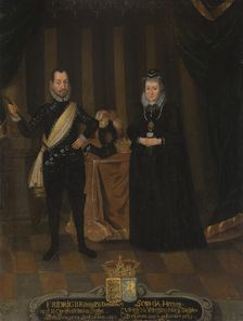 Fredrick II, 1534-1588, King of Denmark. Sofie of Mecklenburg, 1557-1631, Queen of Denmark. Creator: Anon