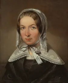 Fredrika Bremer, 1801-1865, 1843. Creator: Johan Gustaf Sandberg