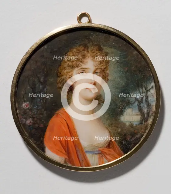 Fredrika Dorotea Wilhelmina, Queen of Sweden, 1800. Creator: Fredrik Filip Klingspor.