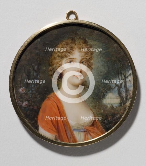 Fredrika Dorotea Wilhelmina, Queen of Sweden, 1800. Creator: Fredrik Filip Klingspor.