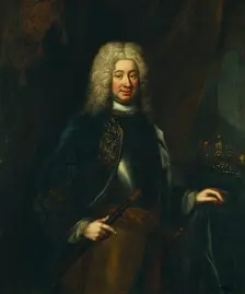 Fredrik I, 1676-1751, King of Sweden Landgrave of Hesse-Kassel, 18th century. Creator: Lorens Pasch the Elder