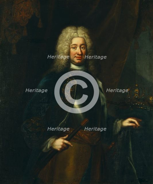 Fredrik I, 1676-1751, King of Sweden Landgrave of Hesse-Kassel, 18th century. Creator: Lorens Pasch the Elder.