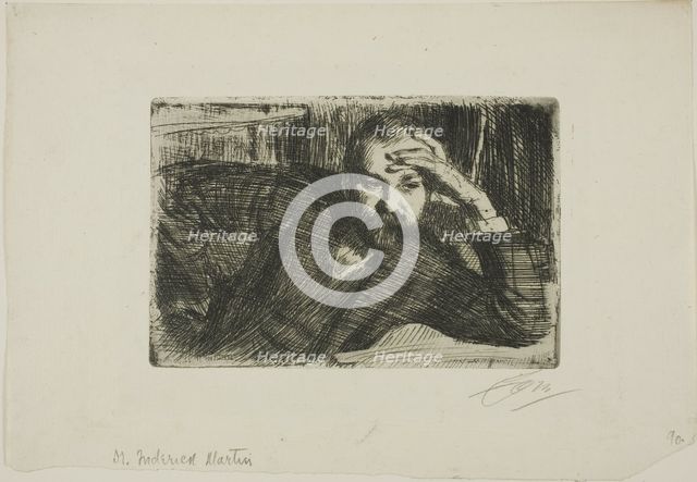 Fredrik Martin, 1907. Creator: Anders Leonard Zorn.