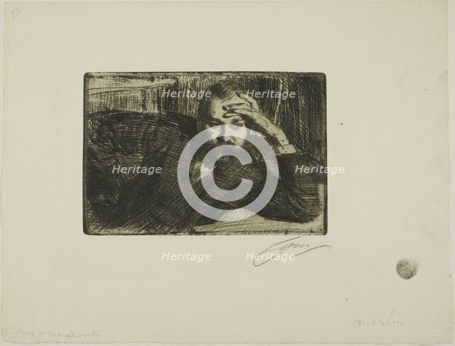 Fredrik Martin, 1907. Creator: Anders Leonard Zorn.