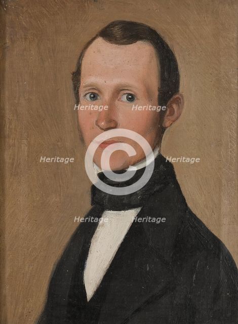 Fredrik Signeul (1810 - 1890), paint manufacturer, orphanage director in Uddevalla, 1847. Creator: Alexis Wetterbergh.