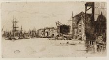 Free Trade Wharf, 1877. Creator: James Abbott McNeill Whistler