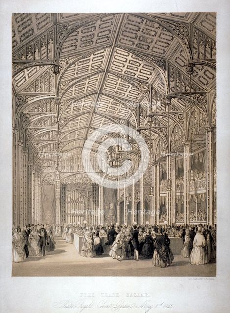 Free Trade Bazaar in Covent Garden Theatre, London, 1845.  Artist: Day & Haghe