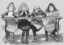 'Free Education--A Difficult Problem, drawn from life 1891. Creator: Unknown