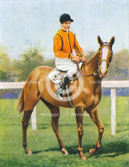 Free Fare, Jockey: B. Hobbs', 1939. Artist: Unknown.