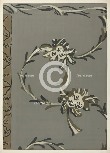 Free Hand Decorated Wall, 1935/1942. Creator: Edward DiGennero.