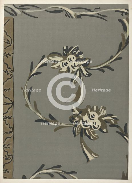 Free Hand Decorated Wall, 1935/1942. Creator: Edward DiGennero.