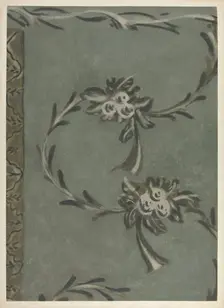 Free Hand Decorated Wall, c. 1940. Creator: Michael Lauretano